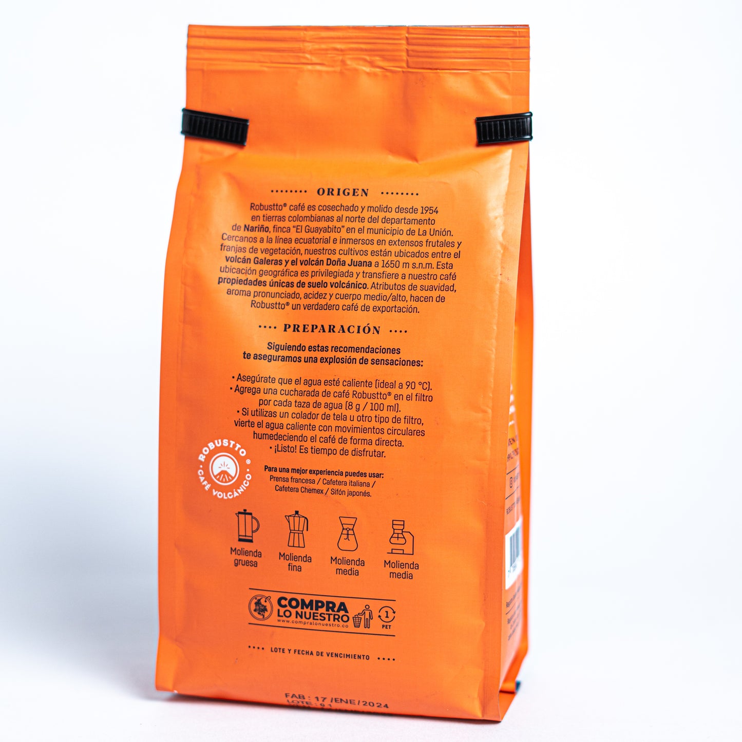 ROBUSTTO CAFÉ (Presentación de 340gr - Aroma a Viernes)